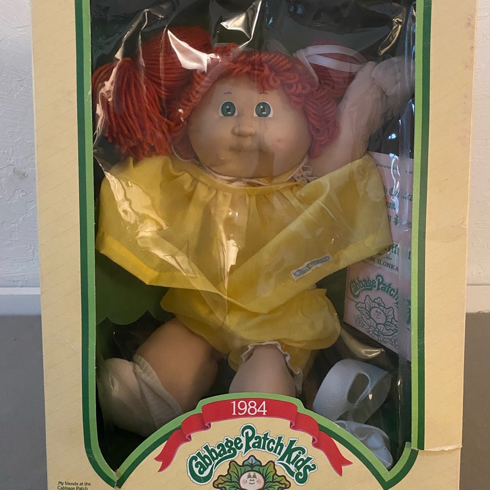 1984 Cabbage Patch Doll in a box (slightly torn packaging)